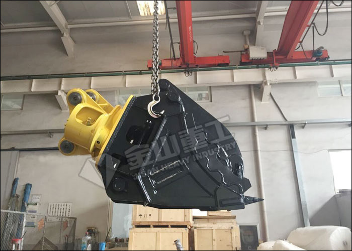CE Certified Excavator Grab Bucket NM400 , 312 313 Bucket Grab For Excavator