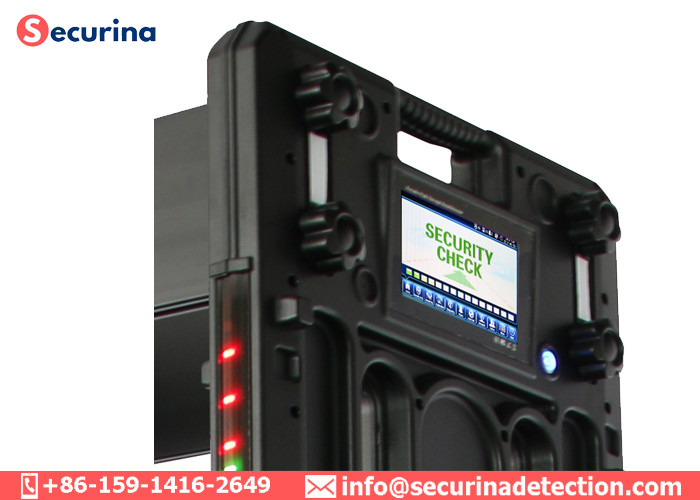 Touch Screen Walk Through Body Scanner 24 Zones Visual Audible Alarm Door Frame