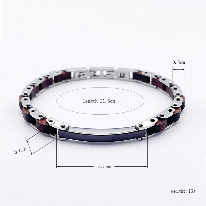 Stainless steel fashion trend jewelry men's titanium steel bracelet