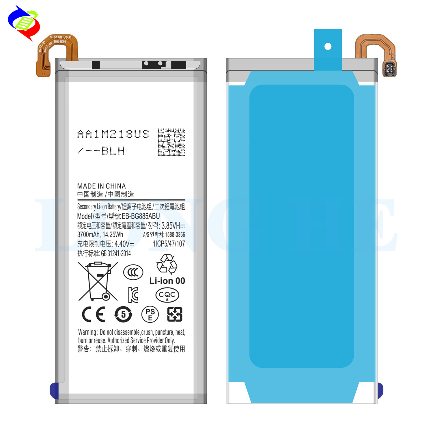 3700mAh EB-BG885ABU Battery for Samsung A8 star A8S A9 Star G855 Mobile Phone Models