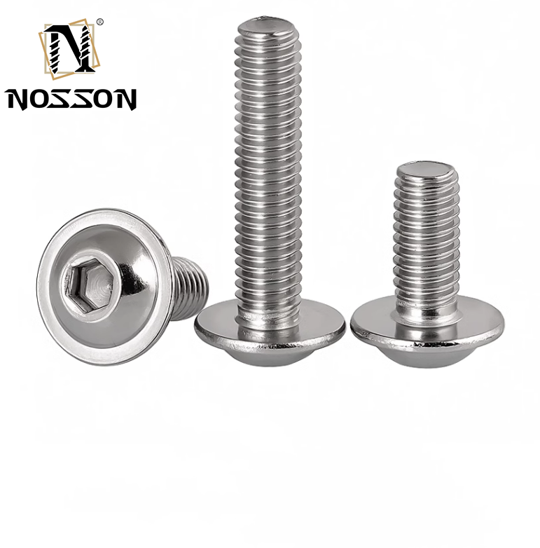 Stainless Steel Material Pan Head INCH Measurement System Flange Screw for Heavy-Duty Applications