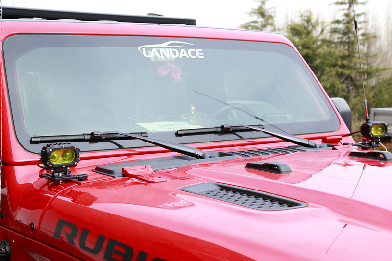 Hard Anodizing Surface Jeep Wrangler JL JK LED Driving Light A Pillar Mounting Bracket