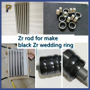 Quality 21 - 27mm Diameter Zr702 Zirconium Rod / Bar For Making Black Wedding Band for sale