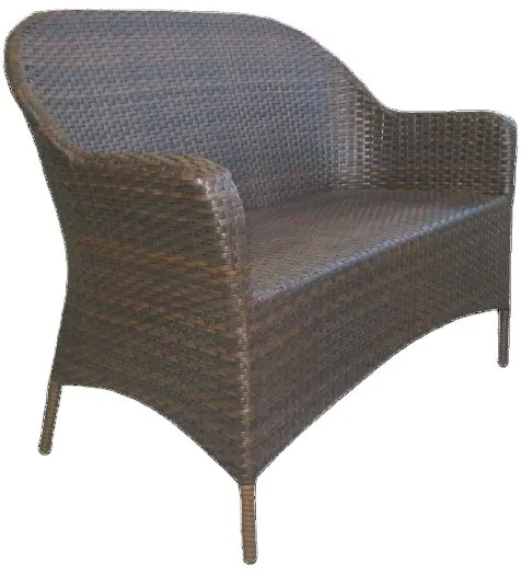 Synthetic rattan wicker outdoor garden bench chair plastic hotel swimming pool benches---YS5640