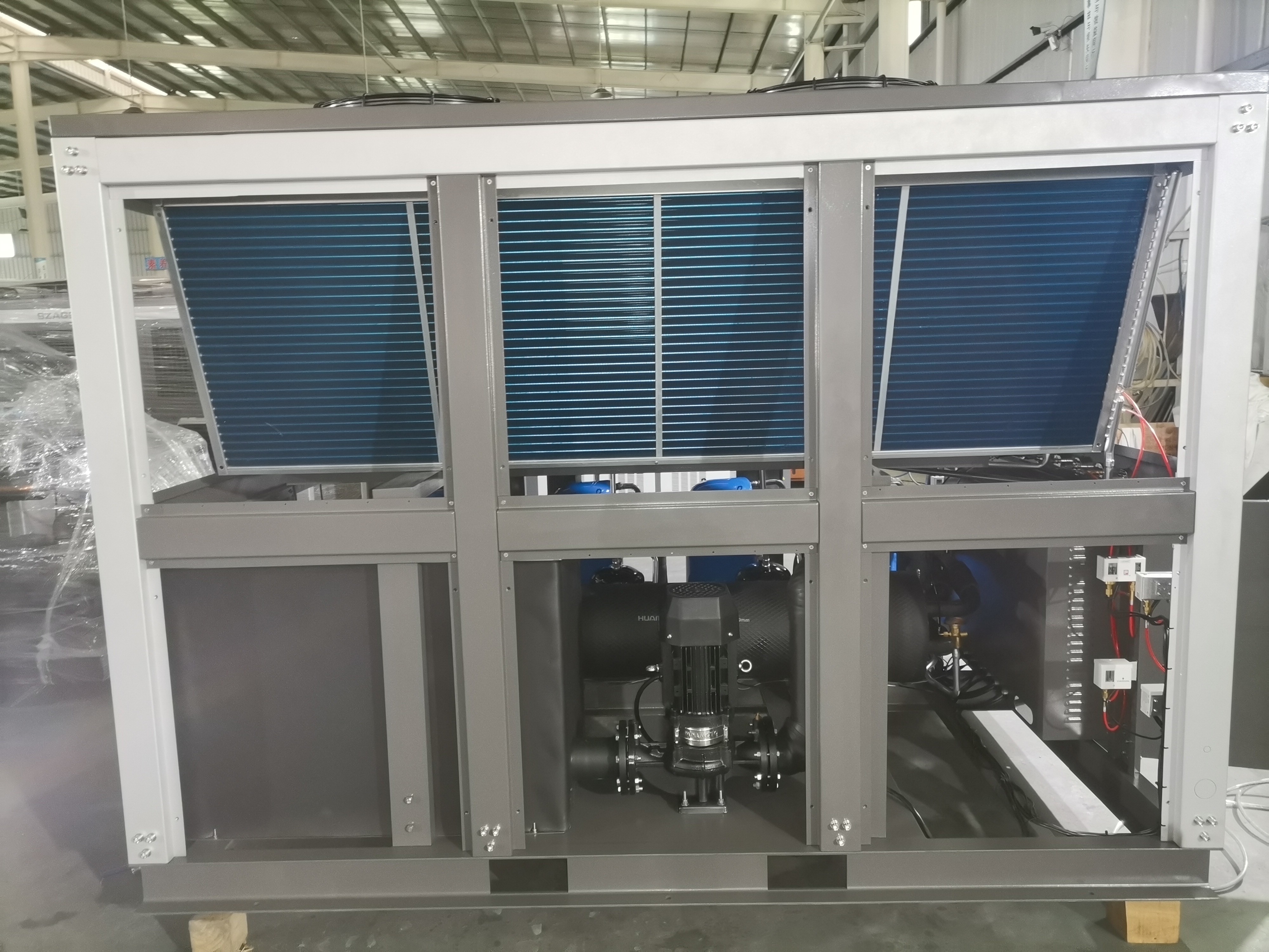 345L Water Tank 60 Ton Air Cooled Industrial Water Chiller for Injection Molding Machine 2700*2200*2050