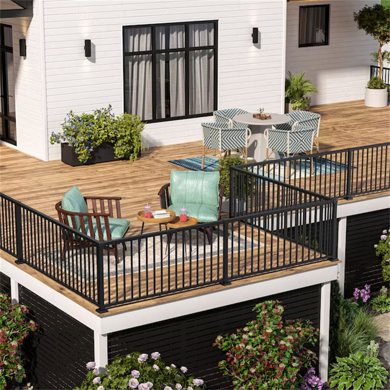 3 Rails Powder Coated Aluminium Slat Fencing Good Sale