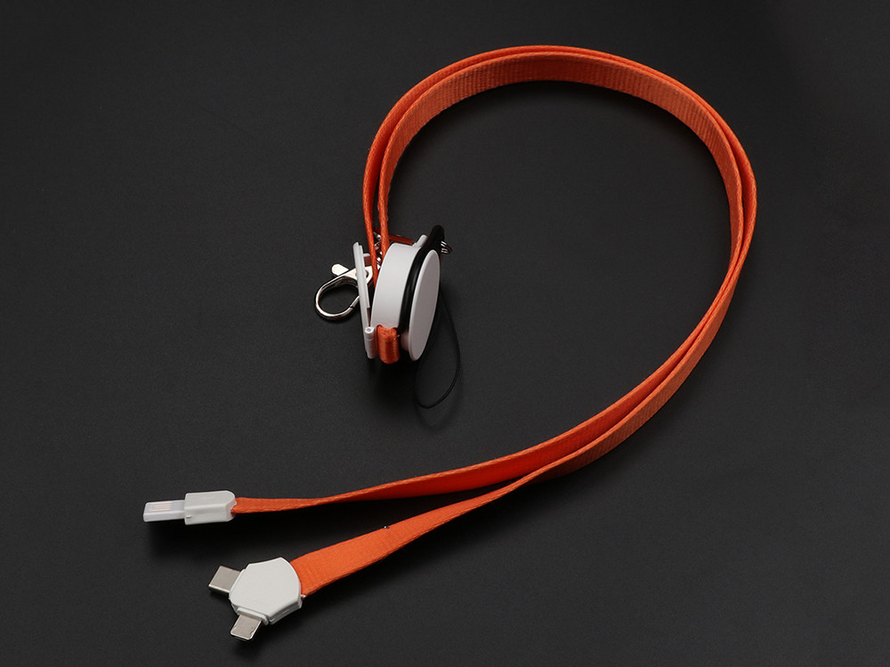 Portable USB Extension Cable 3 In 1 Id For Smartphone Length 90 Cm ABS Connector