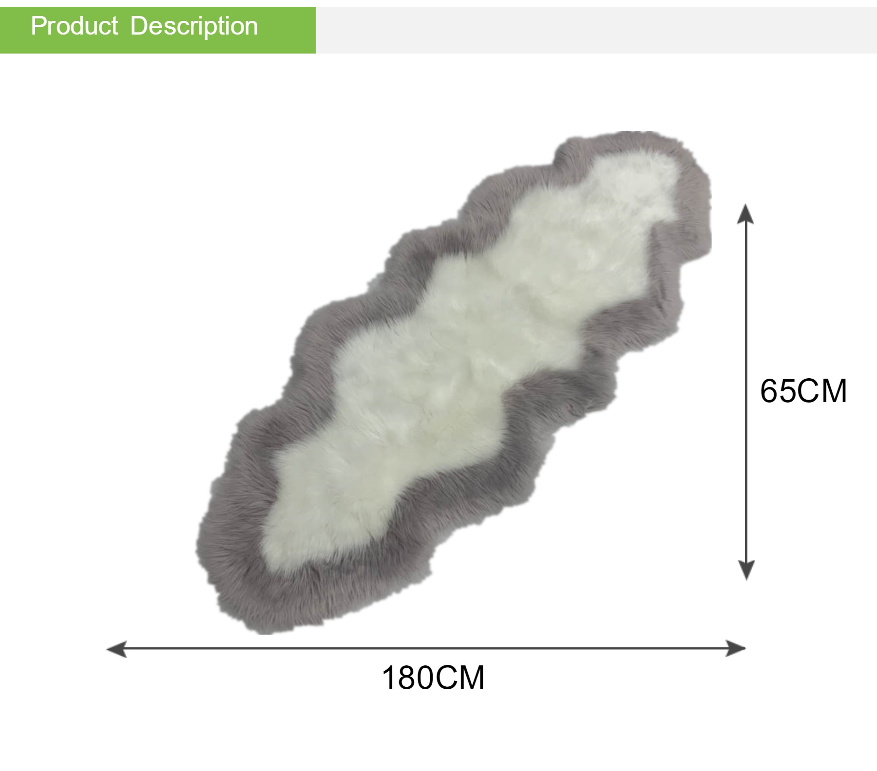 Fake Sheepskin Bench Pad Fluffy Seat Pad Floor Mat