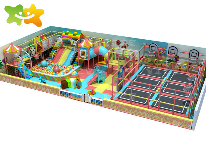 Commercial Customized Kids Indoor Playground Soft Play Area With Slide