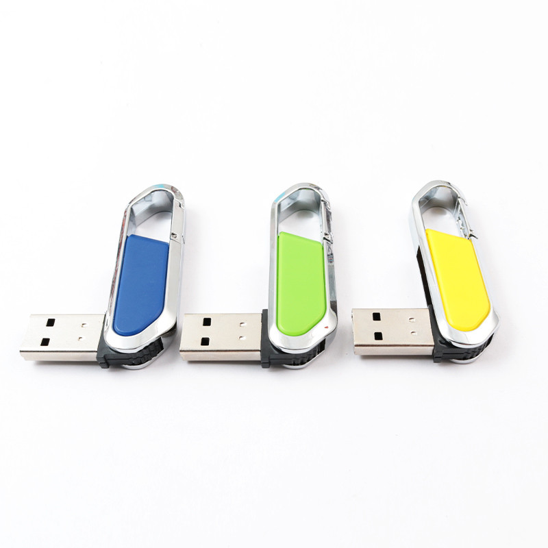 180 Degree Plastic And Metal USB Flash Drive Fast Speed 80MB/S 2.0 UDP Inside