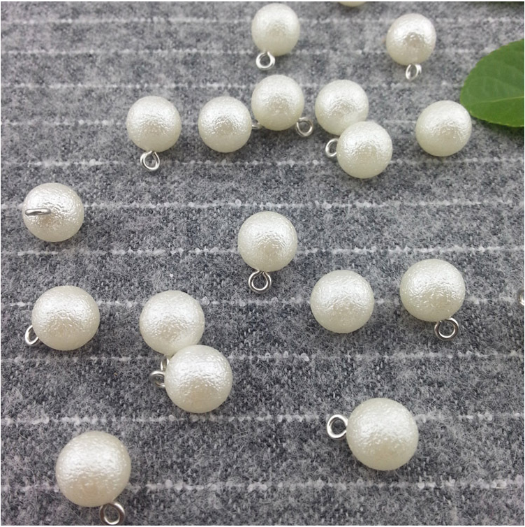 2020 New fashion round faux machine attaching plastic pearl beads