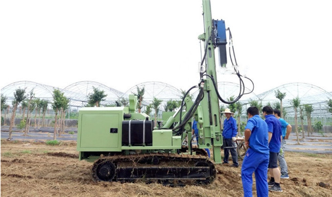 24 V Solar Pile Driver For Photovoltaic System Installation Sheet / Pile Driving Machine
