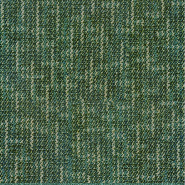 Green rib pattern polypropylene carpet tile with free sample