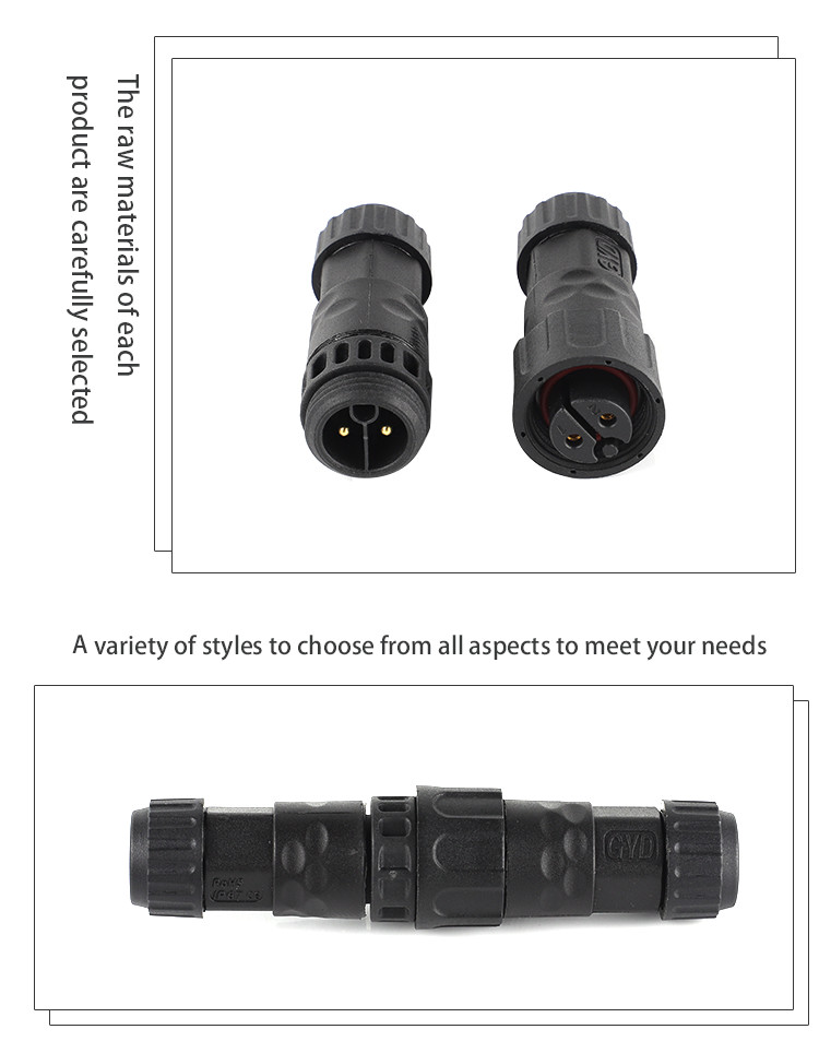 Customize M19 Thread Docking Waterproof Joint 16A Powered Waterproof Aviation Connector IP68