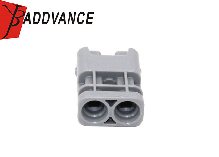 2-1-402 2 Pin Female Automotive Electrical Connectors Plastic Housing Gray Color