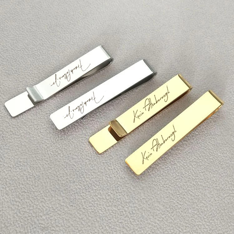 Stainless Steel Tie Bar Skinny Tie Clip Bar Brass Tie Clip Cufflinks Tie Clip