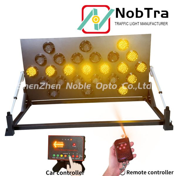 LED Arrow Board Traffic Signs with 7 Sequential Work Status and Wireless Control