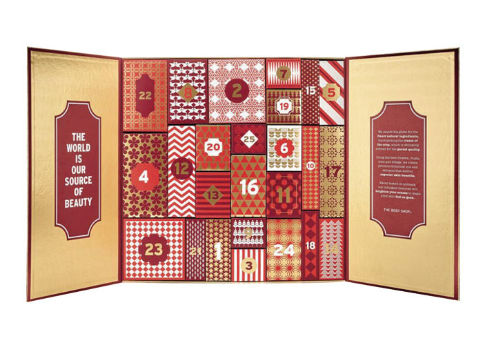 Exquisite Luxury Christmas Packaging Calendar Christmas Drawer OEM Service