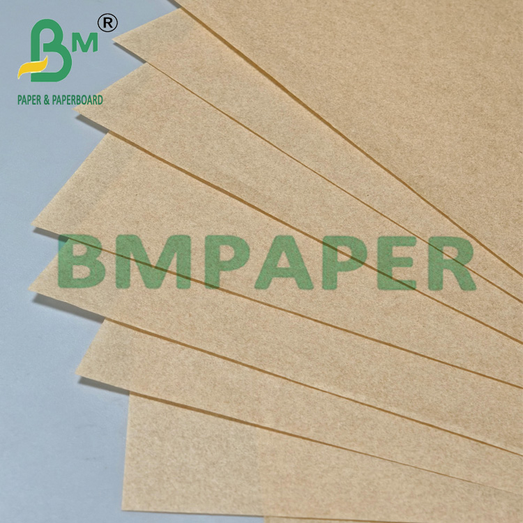 30/35/38gr Eco Friendly Brown Sandwich Wrapping Paper For Takeaway Boxes