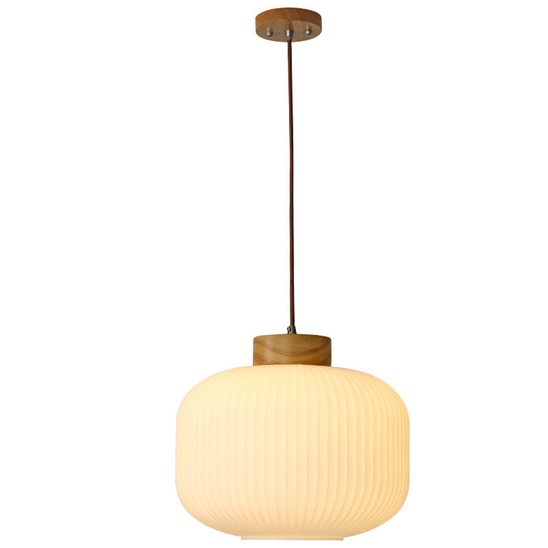Japanese Retro Bedroom Lamp Chinese Wooden Pendant Light(WH-AP-600)