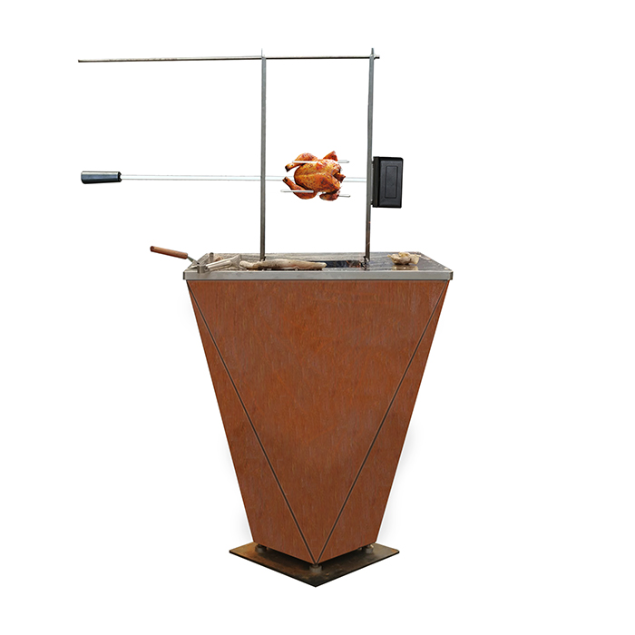 corten steel bbq grill