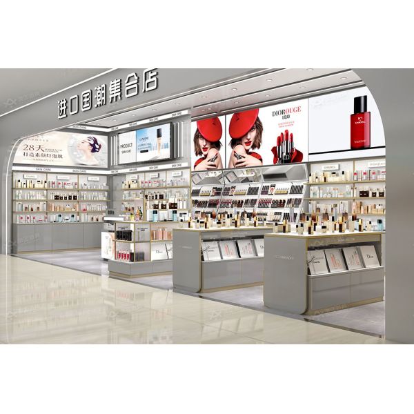 Les Classiques Gray Series Cosmetic Display Case for Store Design and Shop Display