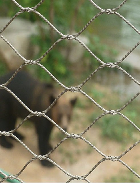 Stainless Steel Wire Rope Mesh x tend mesh AISI 316L zoo mesh