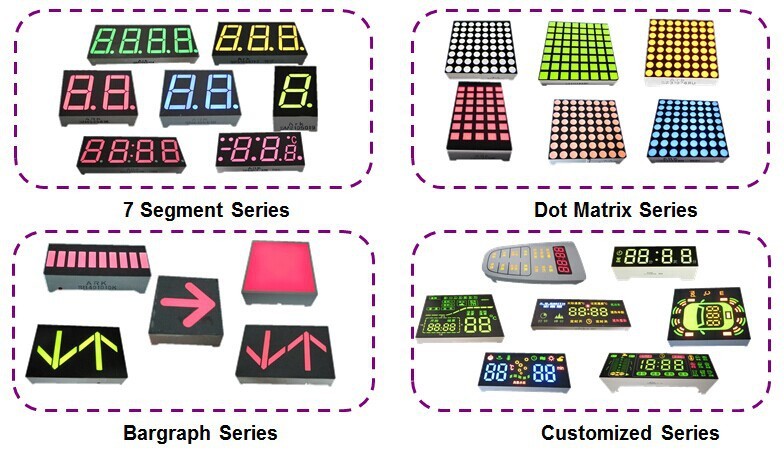 RGB Custom Seven Segment Hight Brightness 7 Segment LED Display For Household