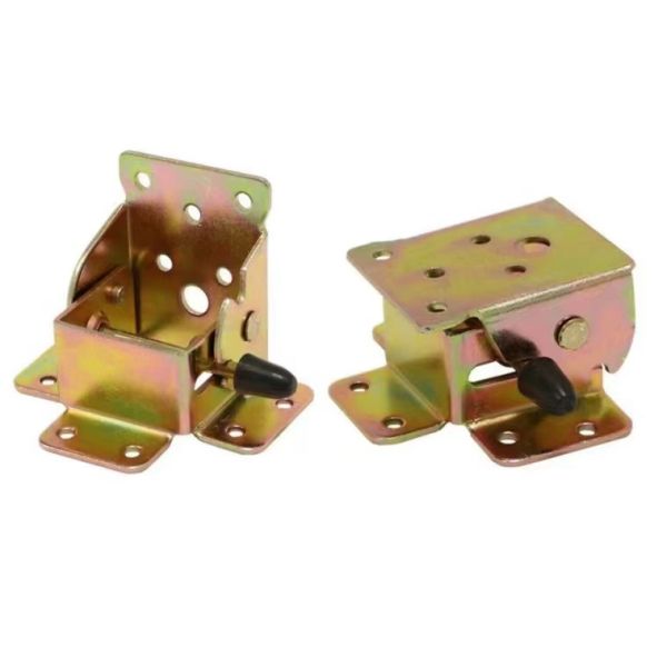 Furniture Connection Accessories 90-degree Self-locking Bracket Table Leg Folding Hinge Lock Extension Bracket
