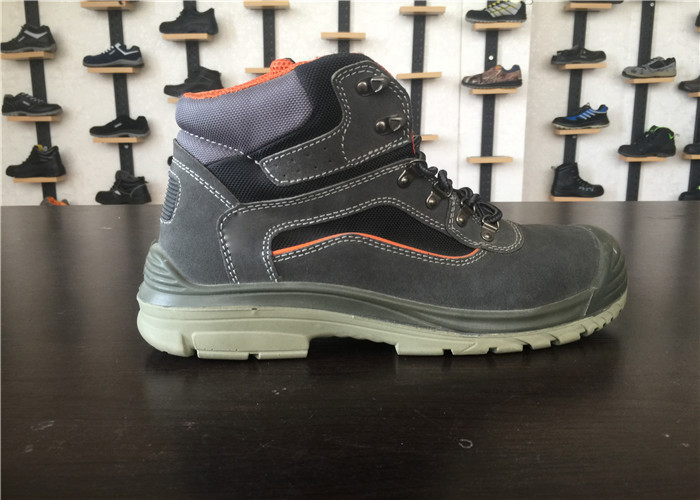 Grey Army Winter Boots First Layer Cow Leather With Water Absorption Insole
