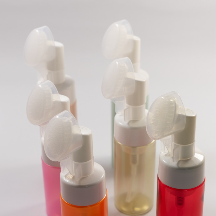 Clear 150ml Plastic Dispenser Soap Foam Pump Bottle For Face Wash
