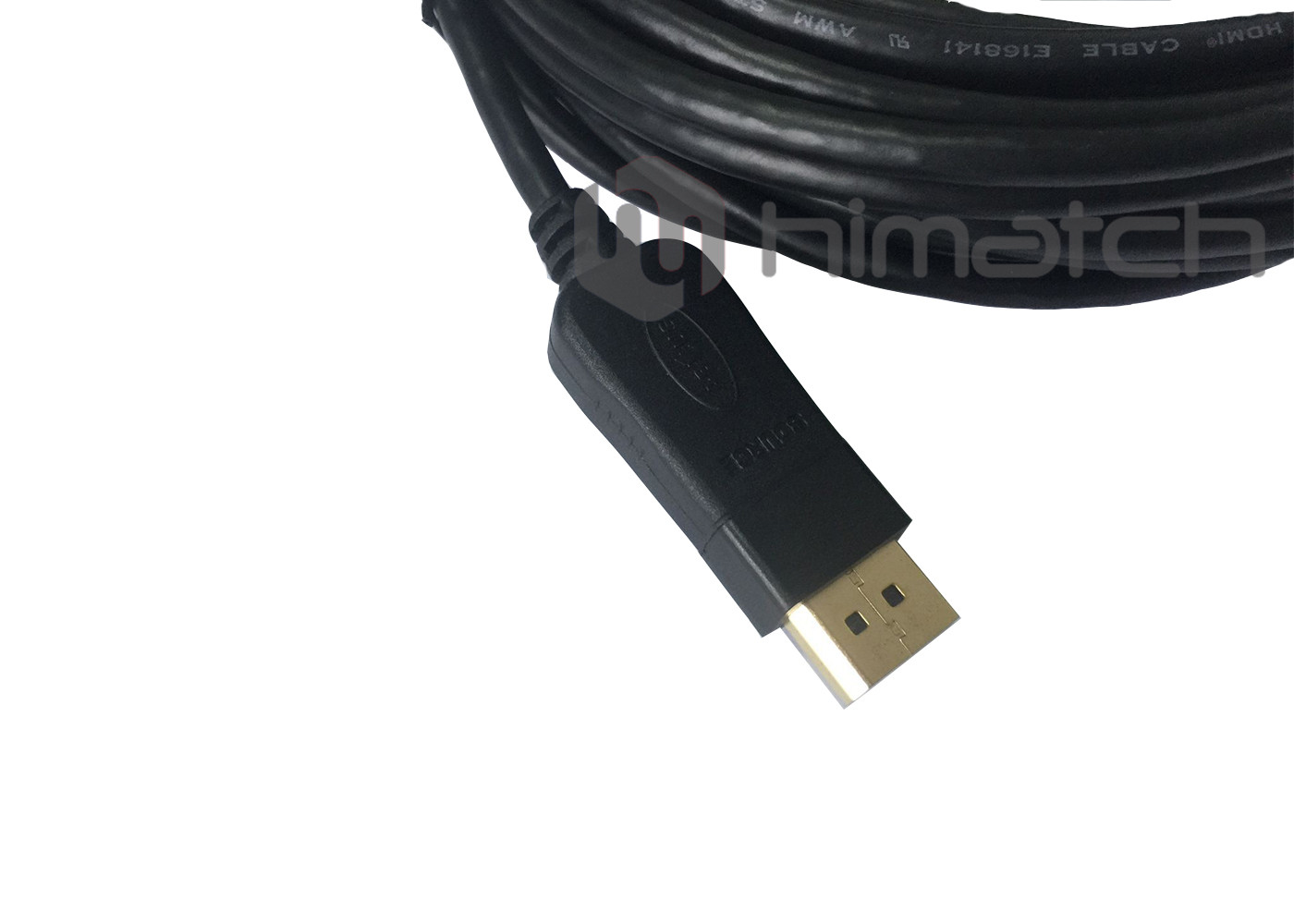 Black Displayport 1.2 Cable DP Male To HDMI Male Cable Support 3D And 4K