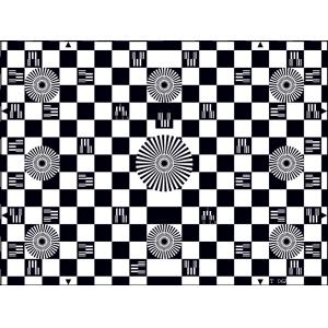 SineImage YE006 Chessboard Test Chart Reflectance For Checking Geometry /