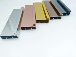 Quality Custom Anodized Aluminium Alloy 6000 Series Aluminum Kitchen Cabinet Profile for sale