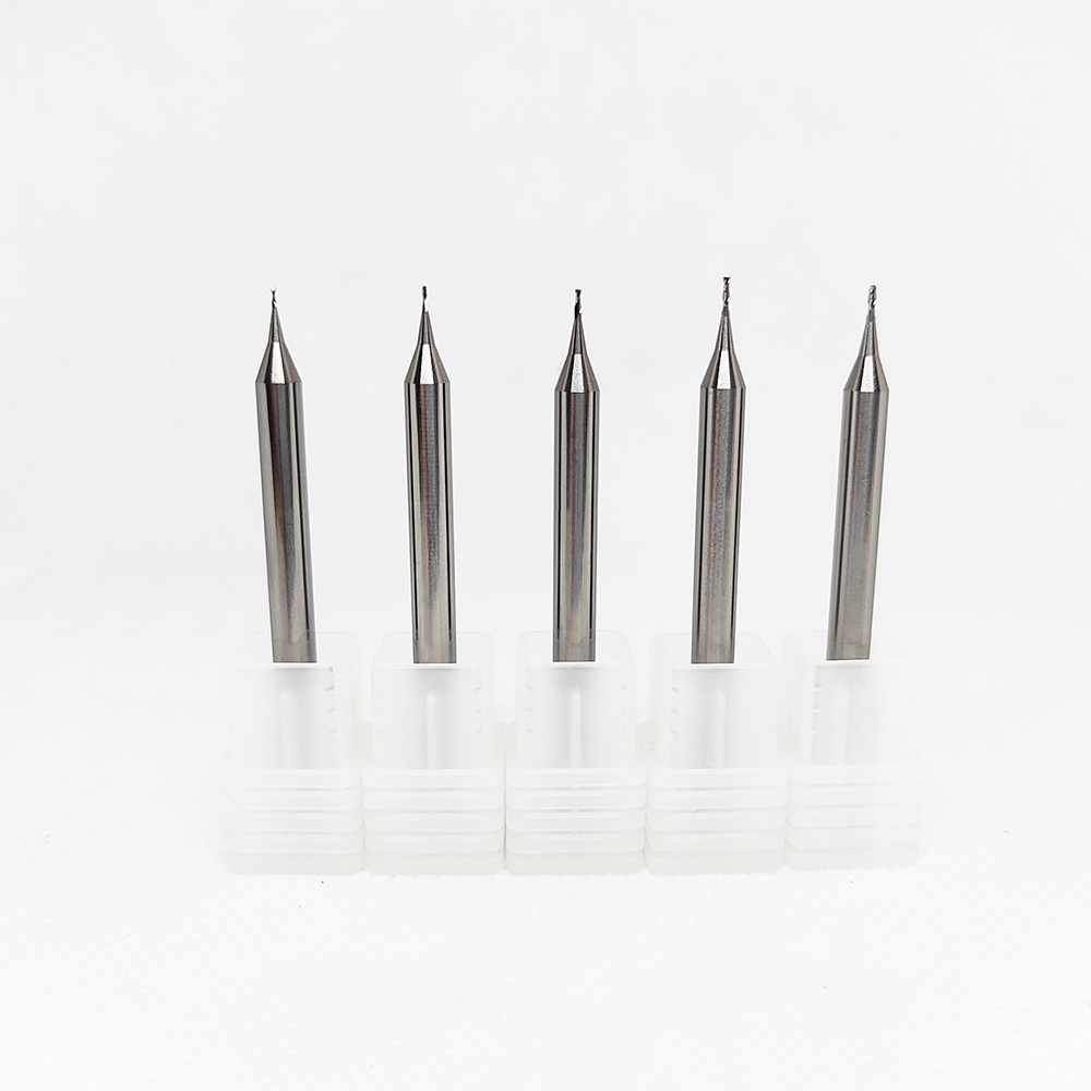 1fl Carbide Micro End Mill Cutters For Aluminum Jewelry Uncoated 30degree
