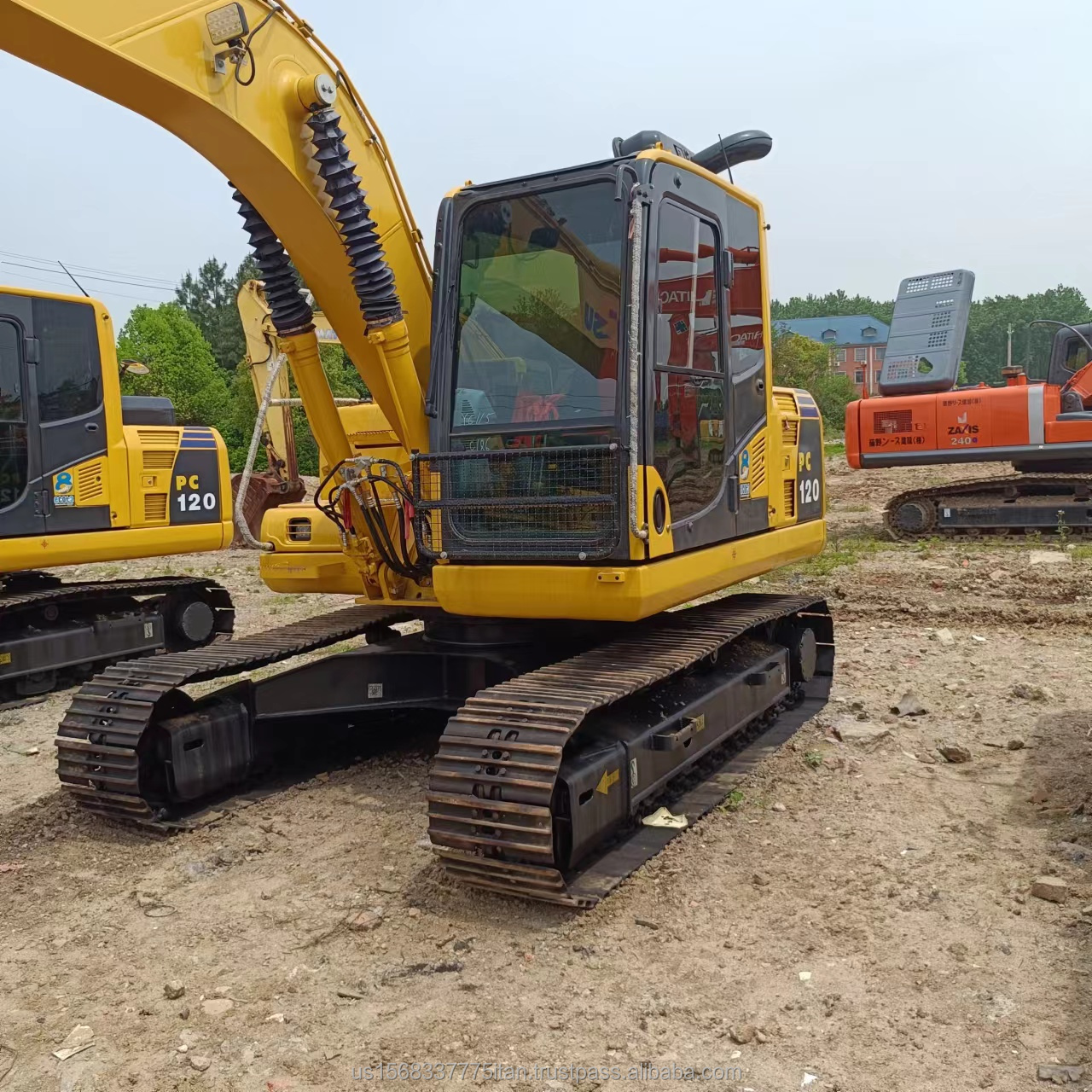 Used Excavator Komatsu PC160 16 Ton Crawler Excavator with Original Hydraulic Cylinder