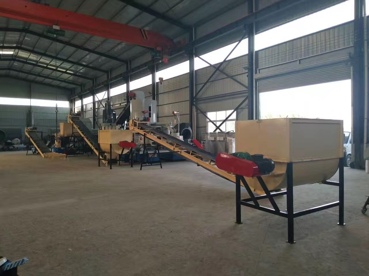 3mm cat litter pellet making line SKJ450 flat die pellet line 1000kg per hour with soybean curb residue