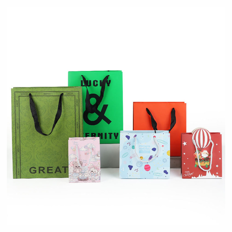 Easy-to-use Sturdy Kraft Gift Bag Paper Shopping Bags with Handle