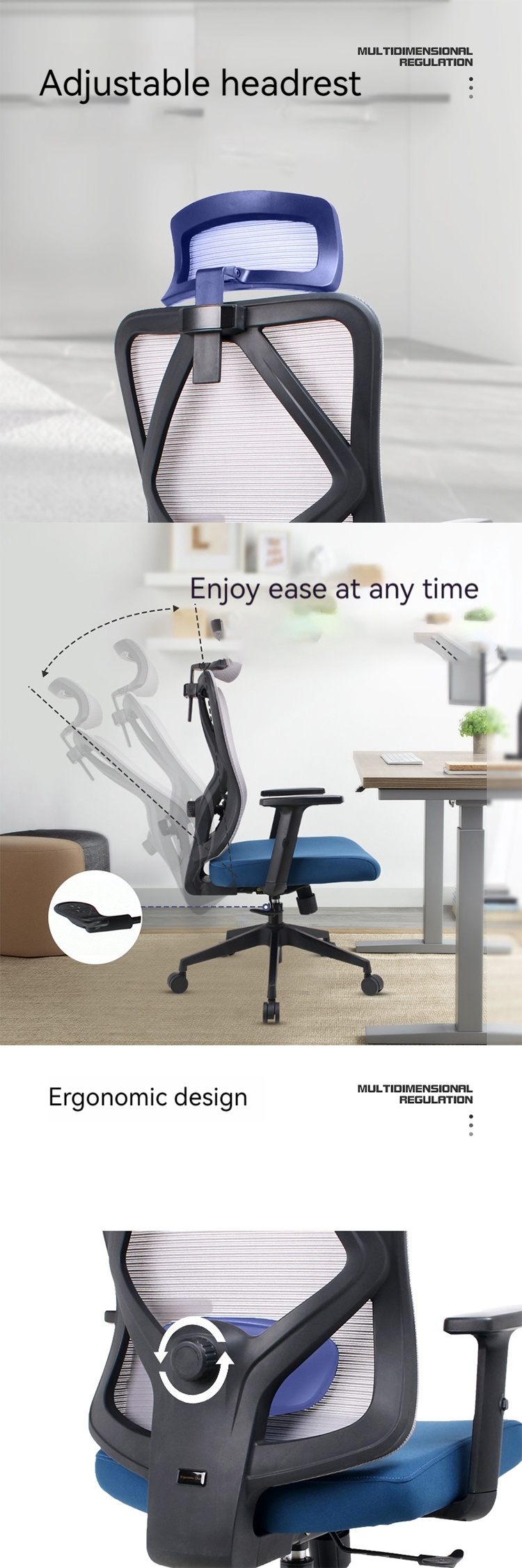 Breathable Mesh Backrest Office Chair Promotes Air Circulation for Comfortable Sitting