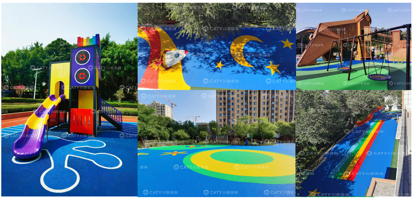 SGS Certificated Durable Outdoor Playground Flooring EPDM Rubber Flooring EPDM Pellets