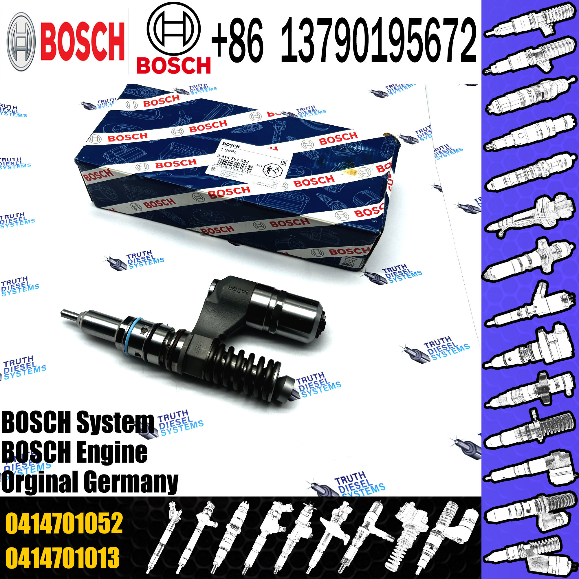 Diesel Fuel Injection Pump Unit Injector System Nozzle 0414701052