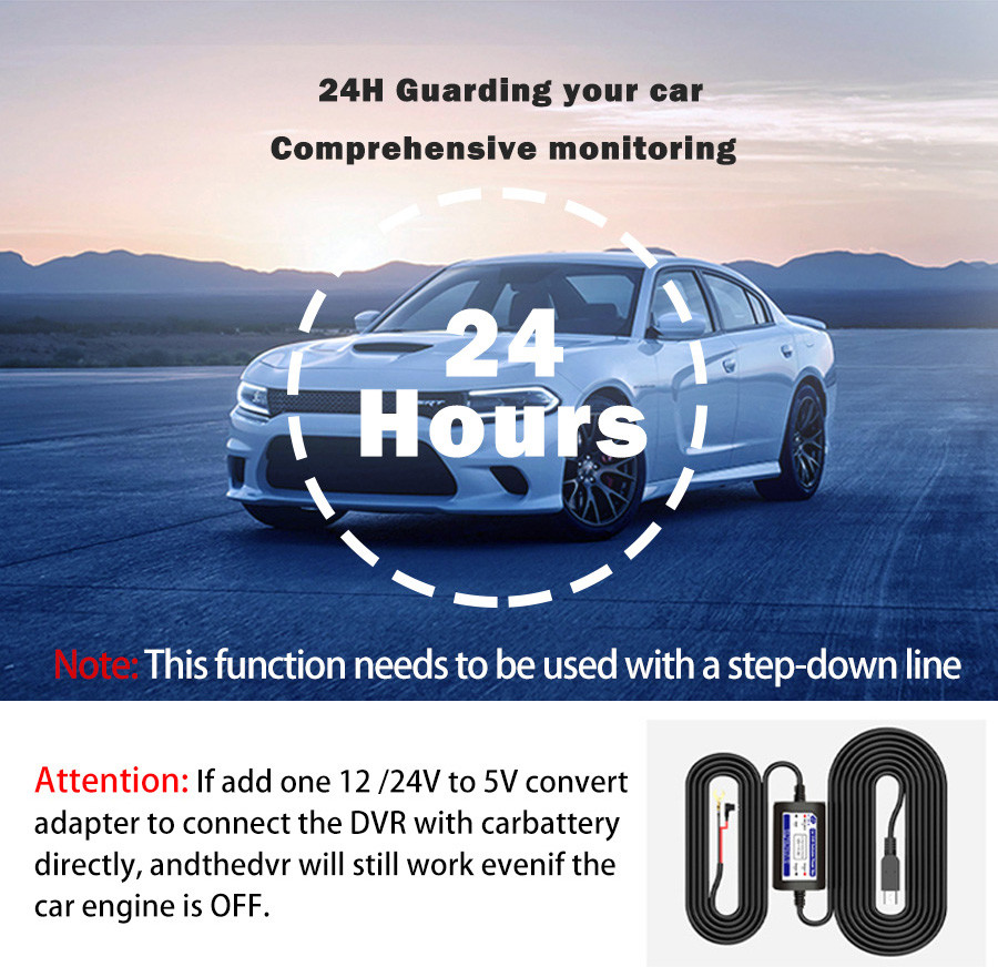 ODM 1080P Wide Angle Dash Cam Security Camera With Rechargeable Battery