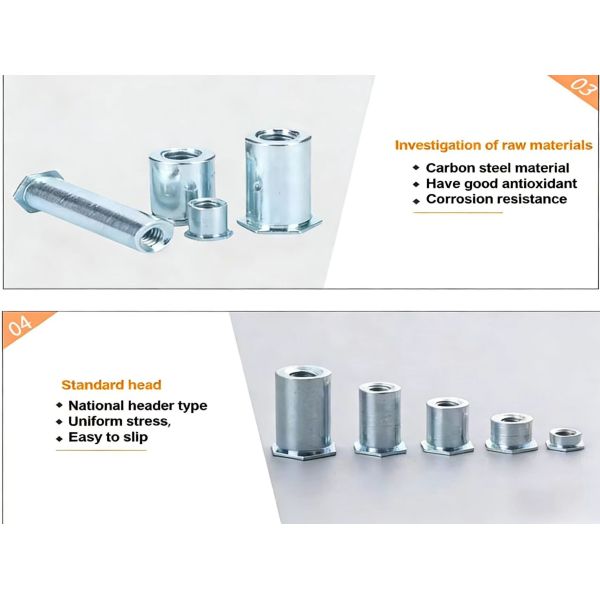 Rapid Prototyping Press Fit Studs Anti Corrosion For Electronics And 3C Industry