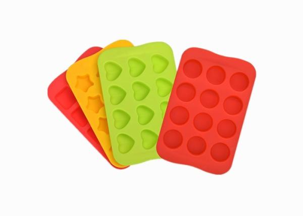 Heart Star Shaped Silicone Baking Molds Heat Resistant Silicone Chocolate Molds