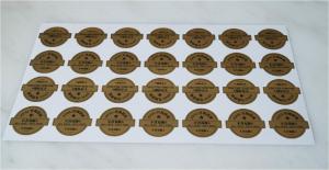 Quality Thickness 0.03-0.3mm Embossed Sticker Labels Permanent Removable Adhesive for sale