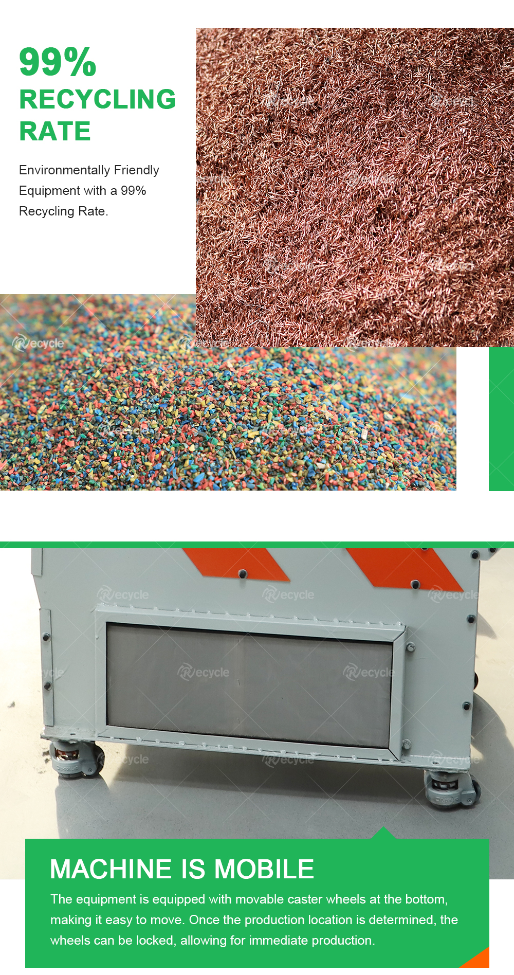 Mini Scrap Copper Wire Granulator Machine 30kg/h-50kg/h Wire Recycling Equipment