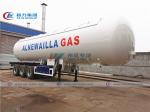FUWA Axle 25T 54000L LPG Tanker Trailer With Sun Shelter