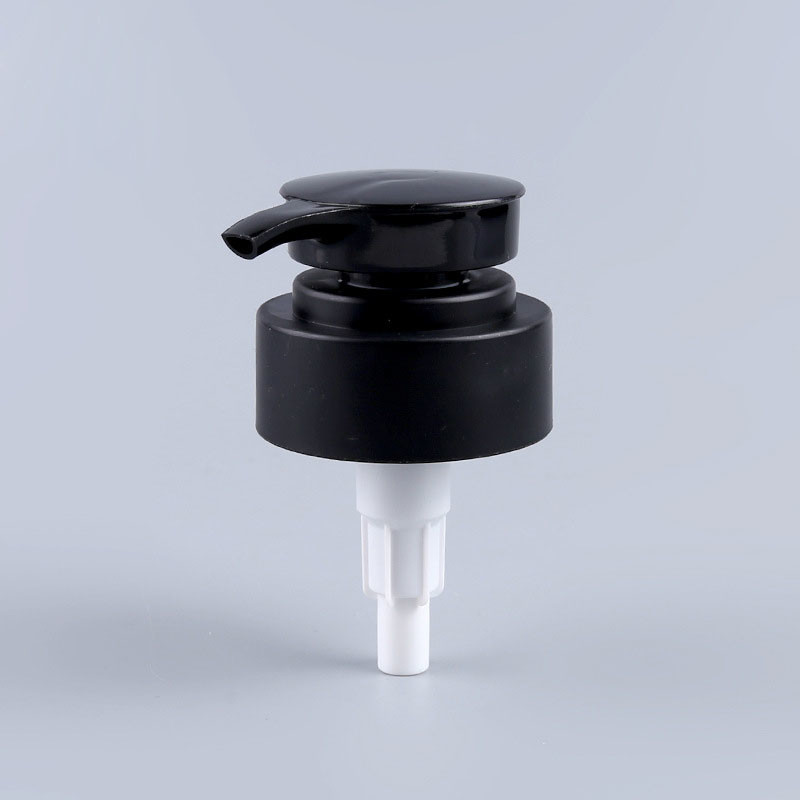 High quality plastic soap / lotion dispenser pump head in black color