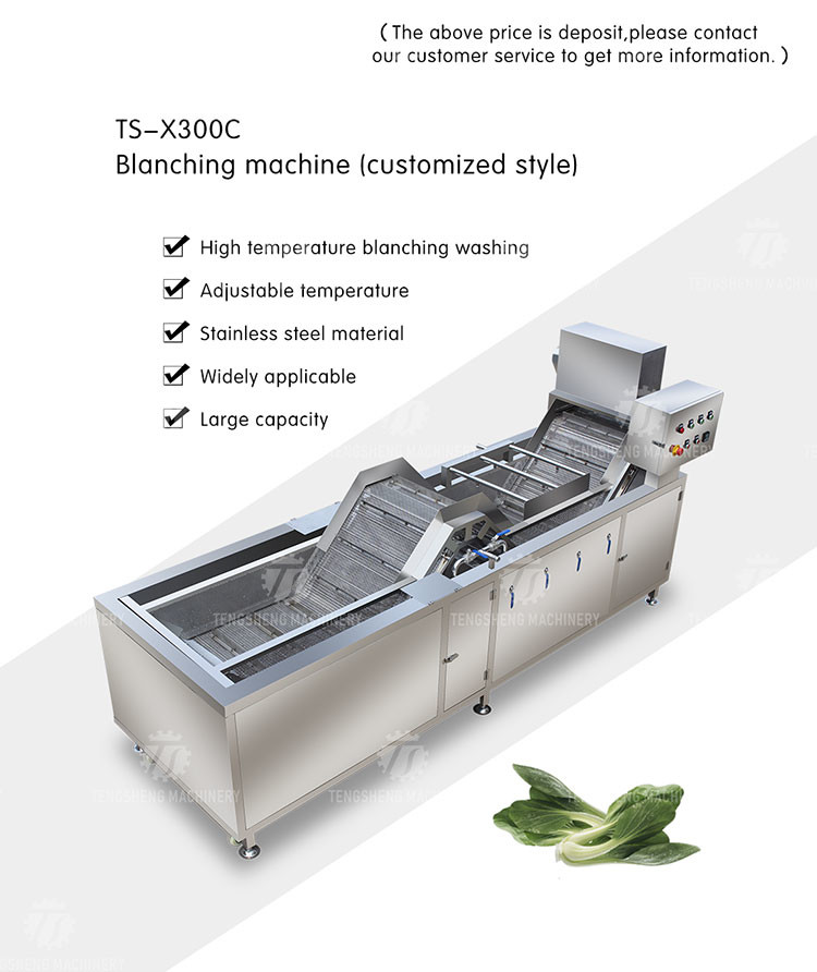 380V3.5KW Corn blanching and cleaning machine blanching machine high temperature and high pressure spray bubble cleaning