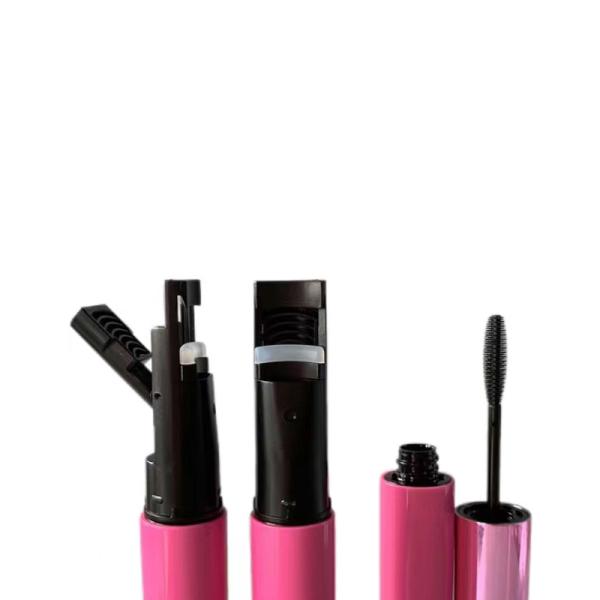 Transparent Double Ended Mascara Tube Bottle Eyebrow Eyelash Bottle With Comb Brush Customized Logo